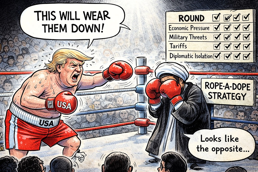 Iran doing the Trump rope-a-dope Iran doing the Trump rope-a-dope